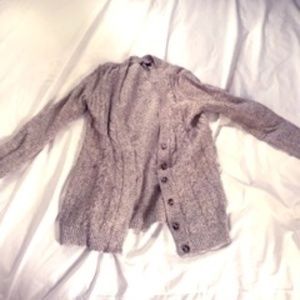 chunky knit cardigan